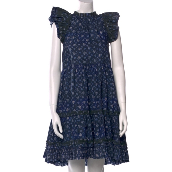 Ulla Johnson Dresses & Skirts - Ulla Johnson Navy Patterned Dress